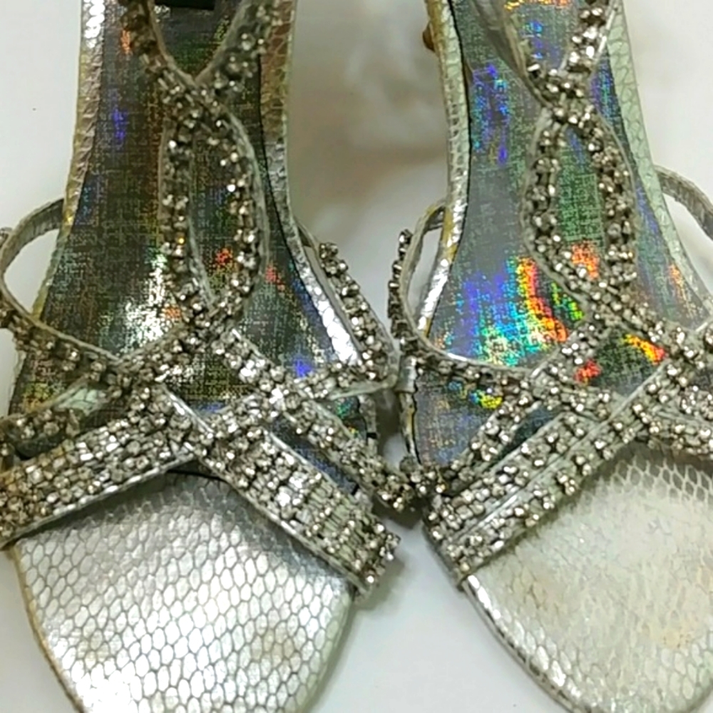 Celeste Rhinestone Heels Size 9 - Picture 4 of 8